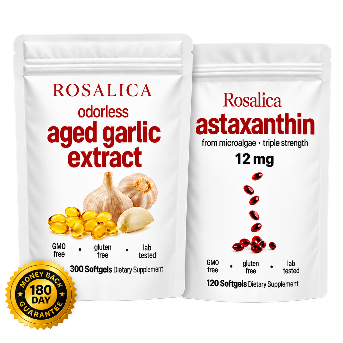 1 months Aged garlic + astaxanthin Supply