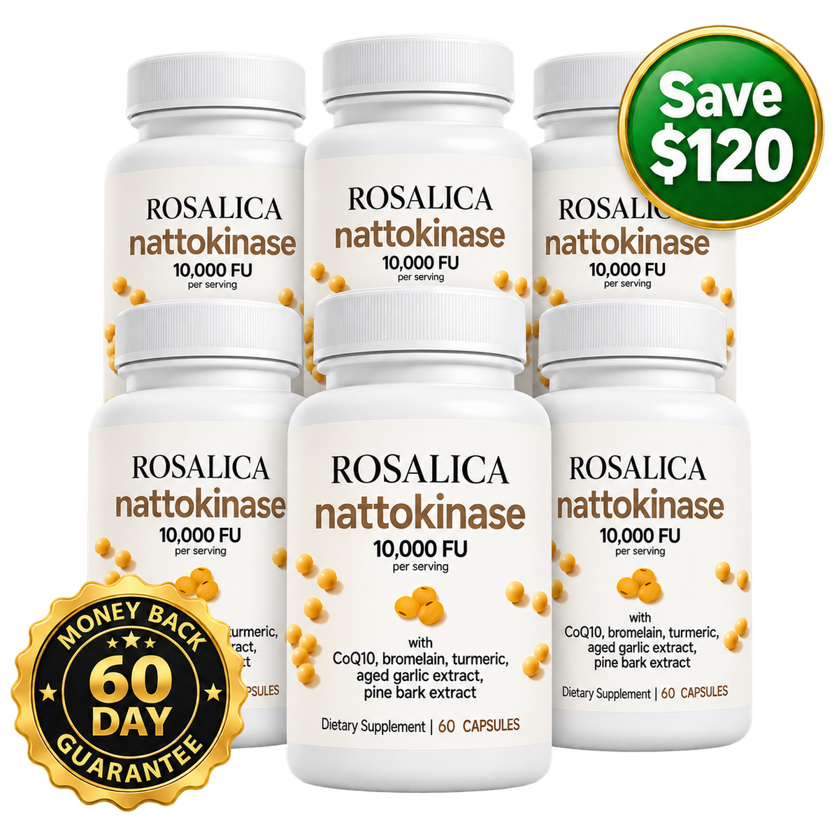 6 months supply nattokinase