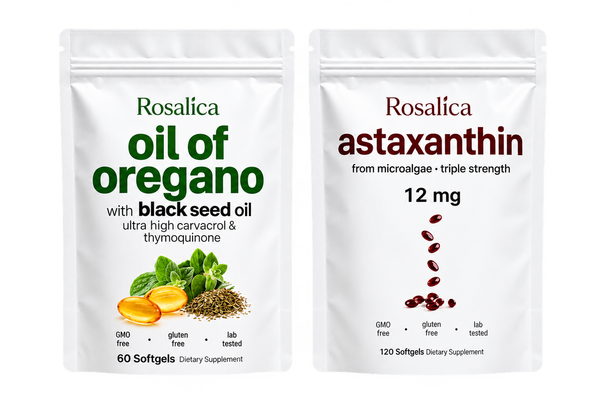 1 Month Supply Oil of Oregano + Astaxanthin