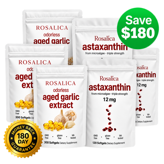 3 months Aged garlic + astaxanthin Supply