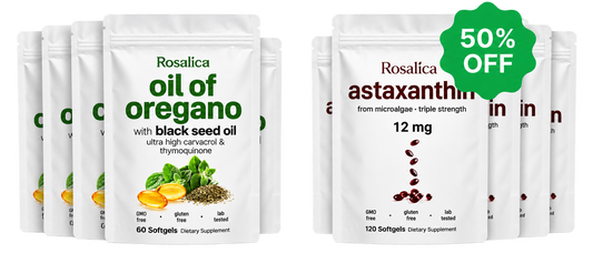 6 Months Supply Oil of Oregano + Astaxanthin