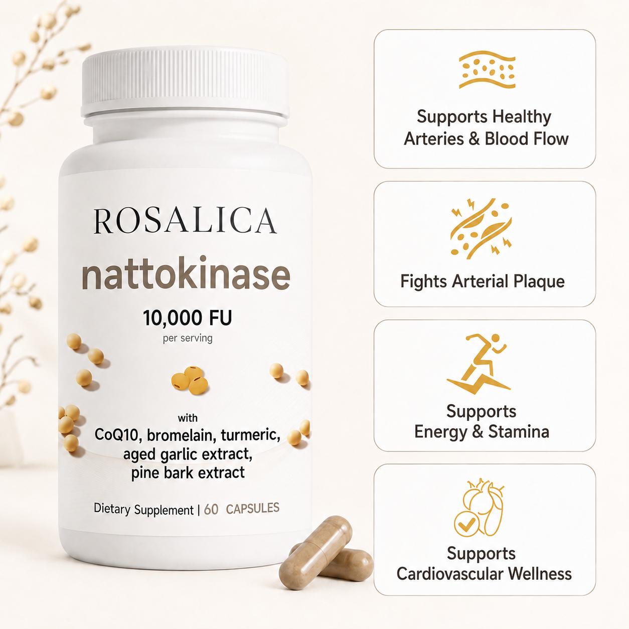 ROSALICA Nattokinase 10,000 FU