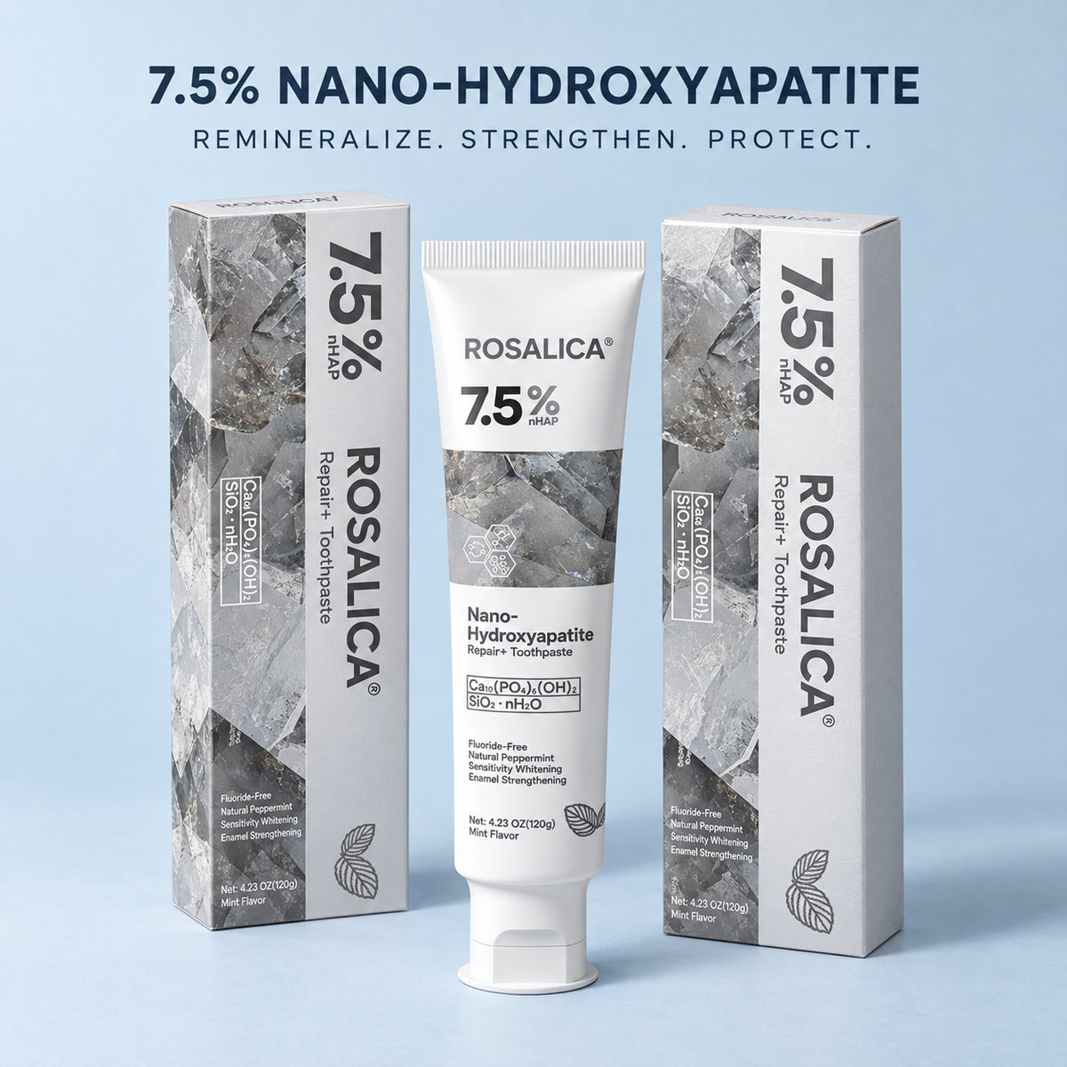 Rosalica 7.5% Nano-Hydroxyapatite Repair+ Toothpaste